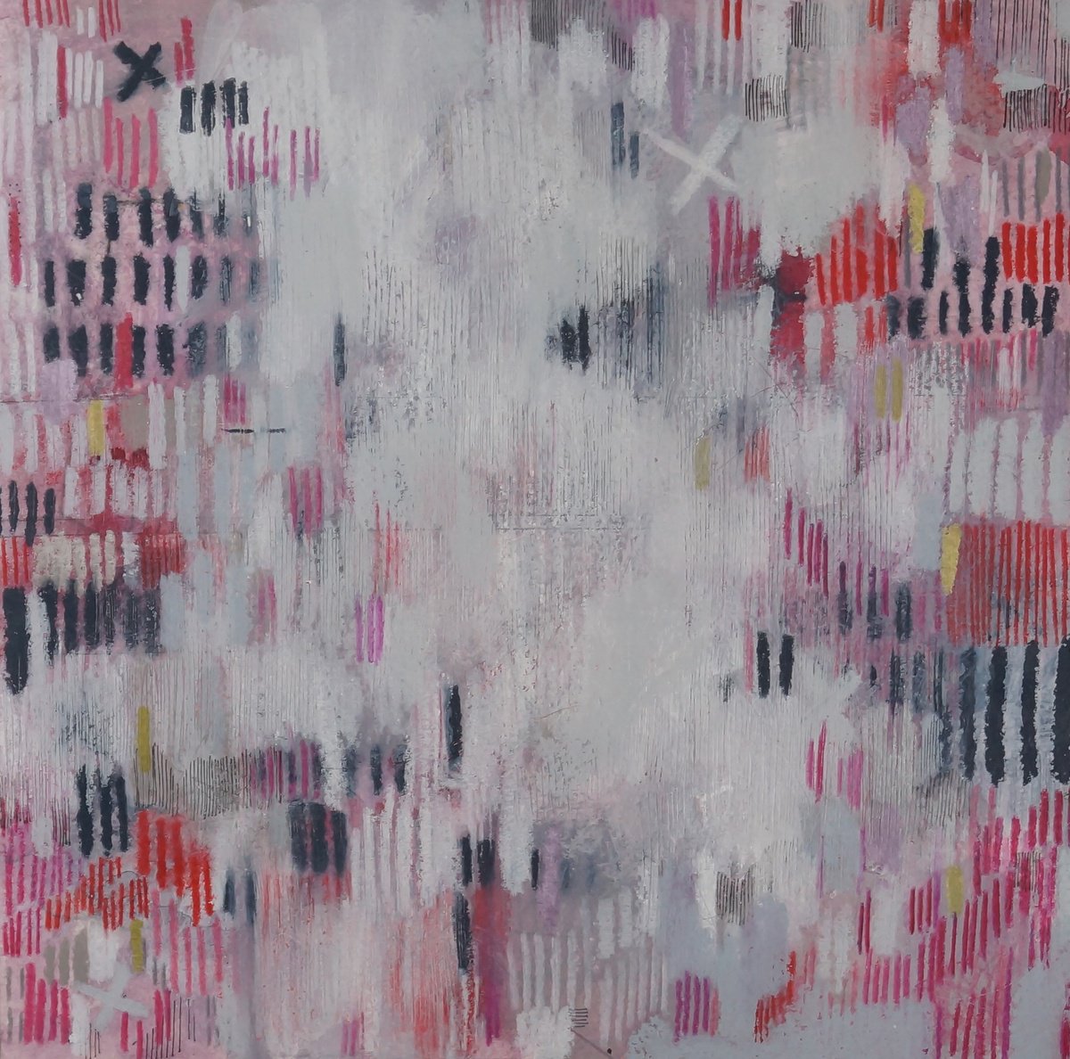 Abstract Painting By Anna Jannack, 11 X 11, Lines Xxxi, Original Artwork