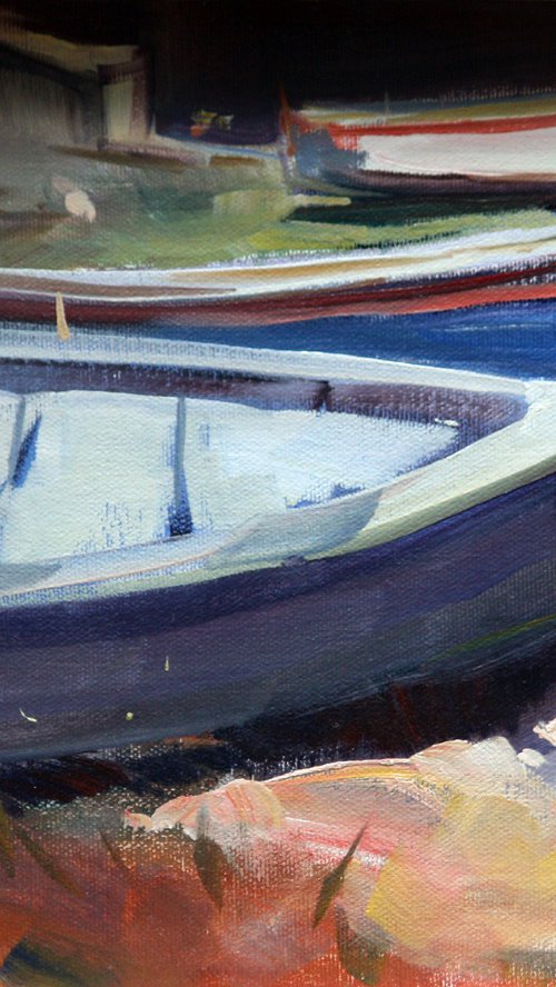 Three Boats II by Claire McCall