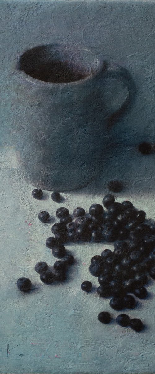 The Clay Jug and Blueberries by Andrejs Ko