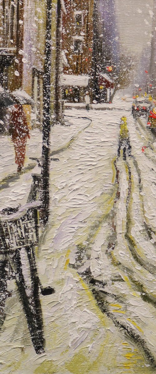 Still Winter in Soho Street by Chin H Shin