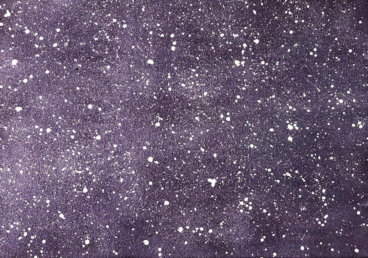 Abstract Landscape Watercolour By Alona Hryn, 13 X 9, Starry Sky No.2, Original Artwork