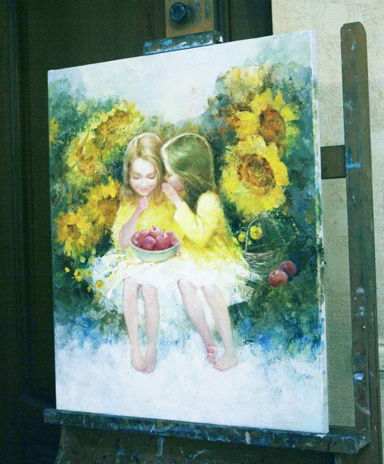 В ПОДСОЛНУХАХ.Анна Добродий