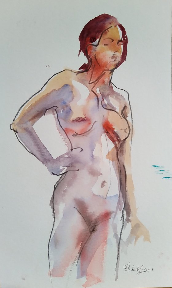 NUDE.10 20210907 ("Standing nude woman")