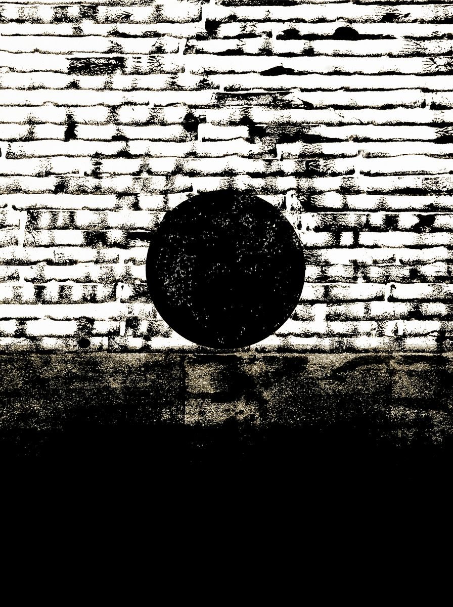 Abstract Acrylic Painting By Petr Strnad, 12 X 16", Space Solution Iii., Original Artwork