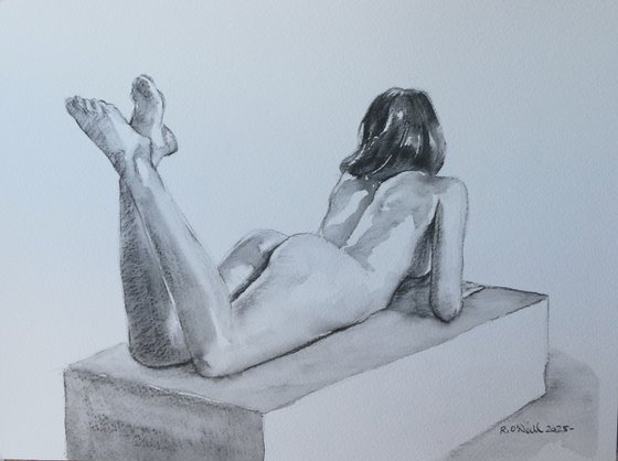 Seated female nude