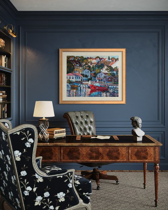 City near by sea (Drøbak)