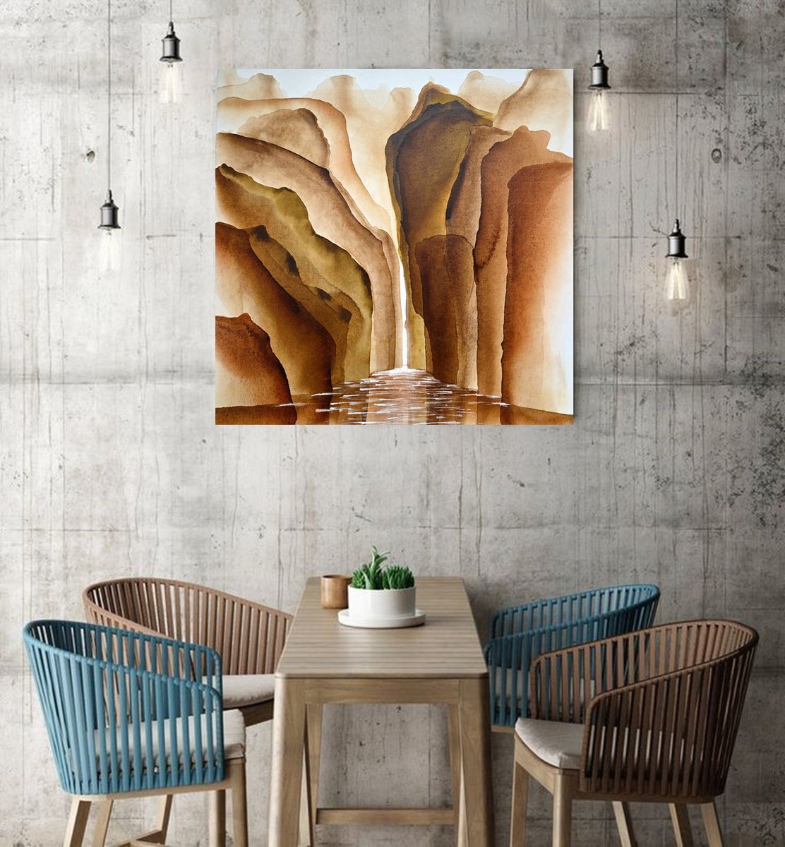 Impressionistic Abstract Acrylic Painting By Danijela Dan, 31 X 31, Tranquility Of Distance X, Original Artwork