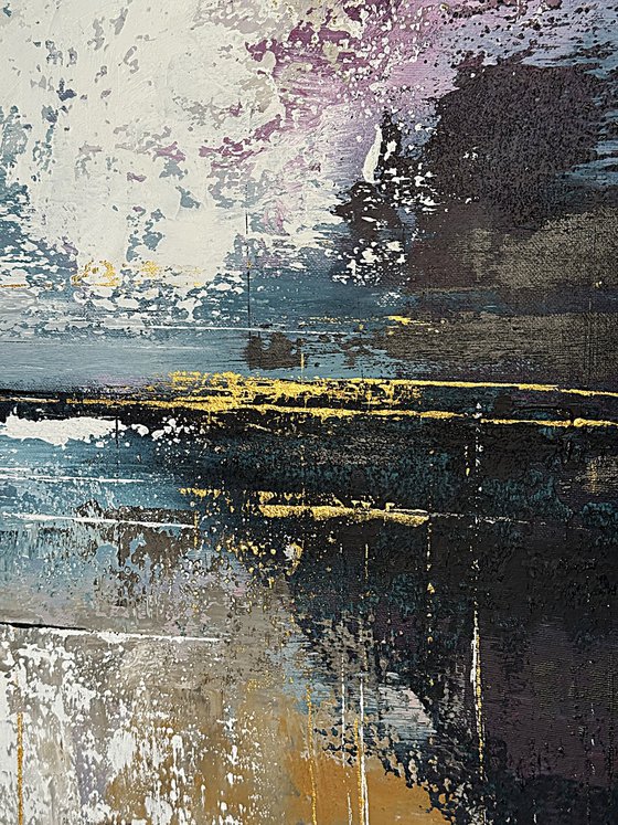 Crimson Light Breaking Through Blue