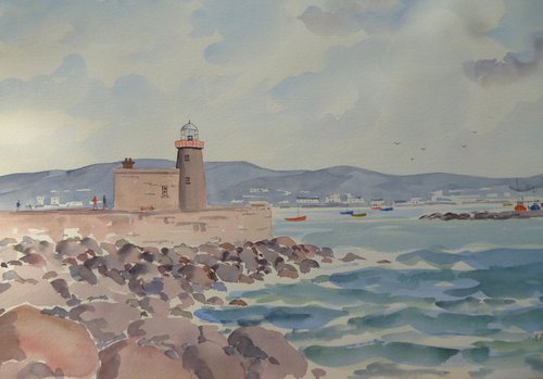 Howth Lighthouse by Maire Flanagan