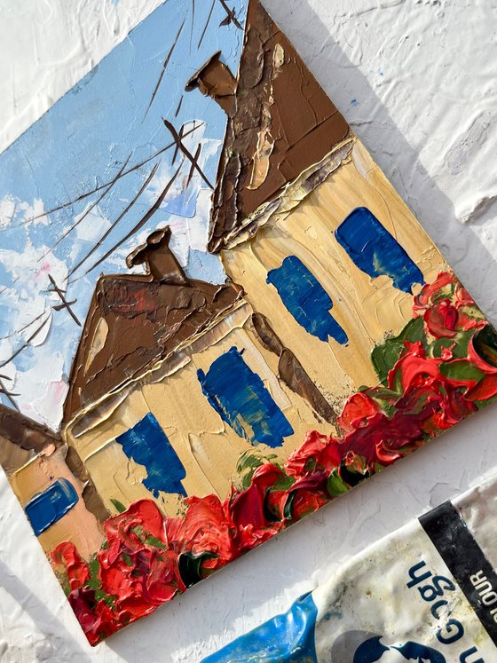 Italy Rooftops Painting