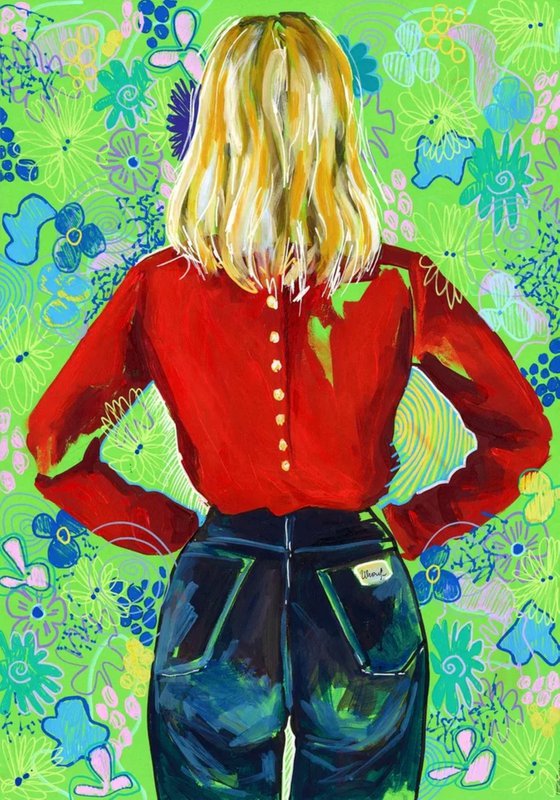 Colorful Woman Floral
