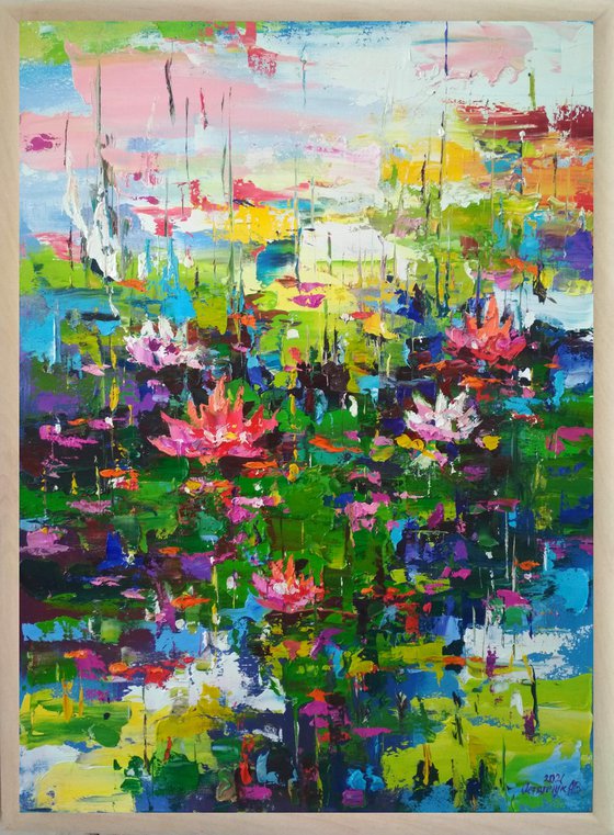 Abstract landscape  (Water lilies)01