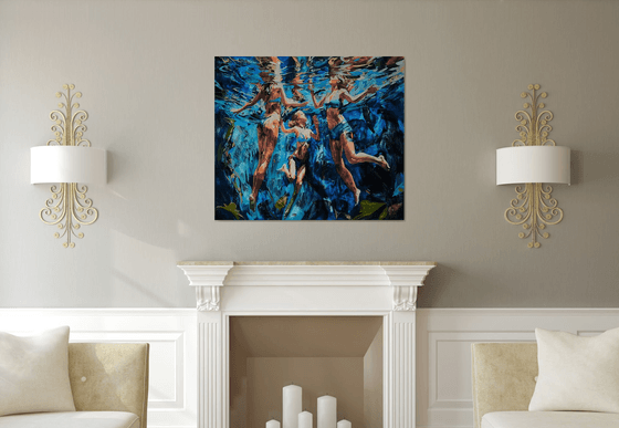 Under the water's shine