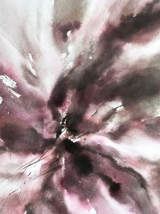 Pink abstract flowers