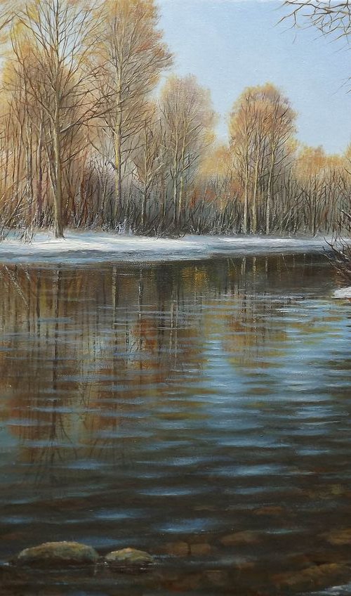 Winter River by Oleg Riabchuk