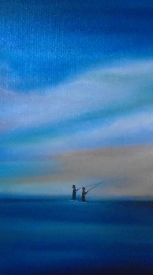 Fishing the sky by Timea  Valsami