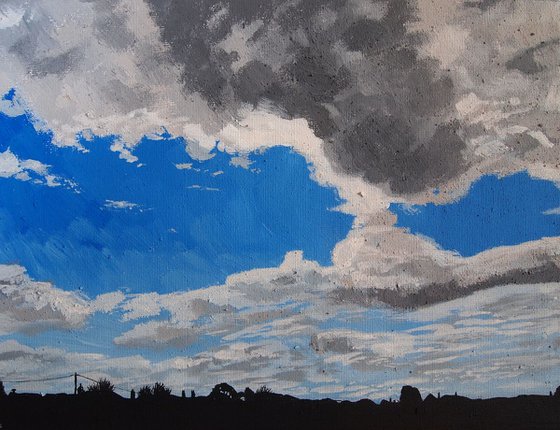 Town Sky #10 - 9 x 12