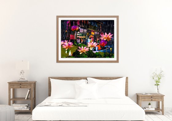 Lotuses in the Rain