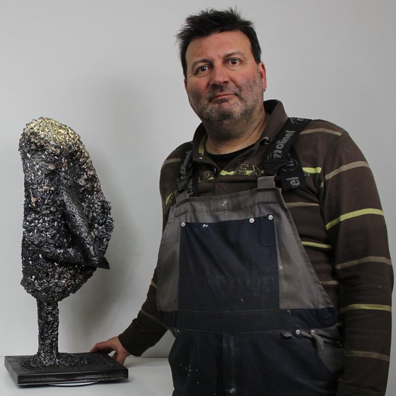 Metal Face Sculpture “Le Blond”