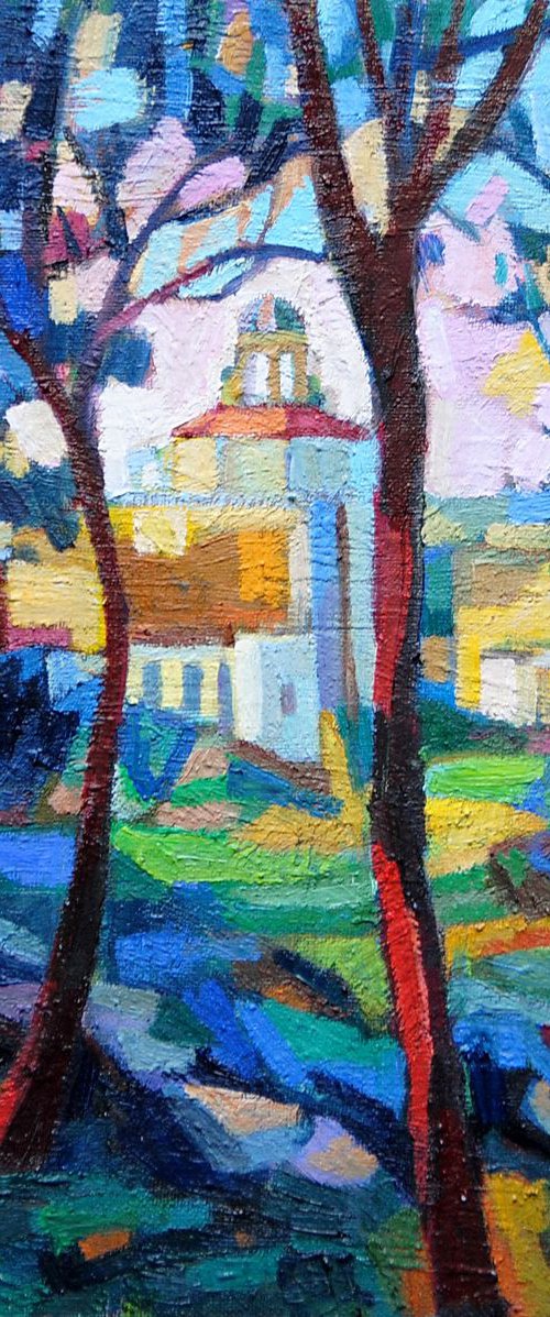 Motif from Malta  / 30 x 30 x 0.3 cm by Maja Đokić Mihajlović