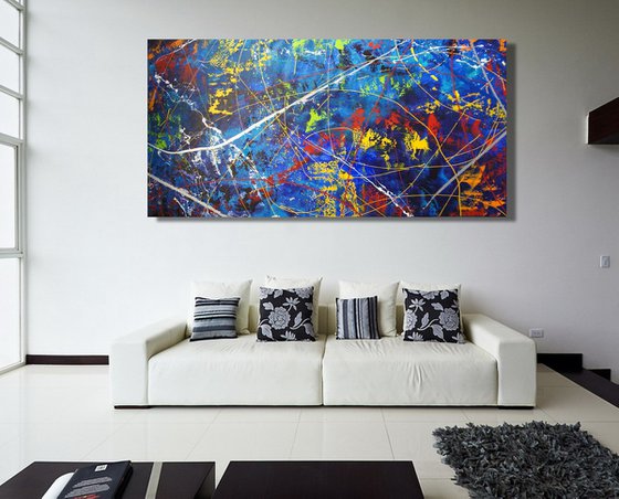 Time-lapse Journey Through A Brilliant Mind (200 x 100 cm) XXXL (80 x 40 inches)