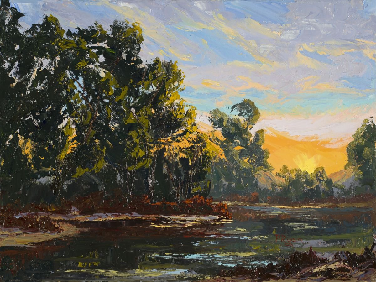 Running River, Fading Sun by Paula Ryan