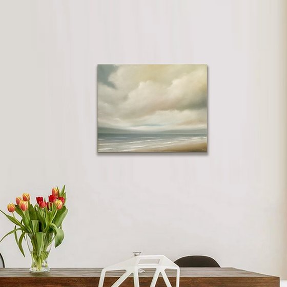 The Sea Beyond Our Dreams - Original Seascape Oil Painting on Stretched Canvas