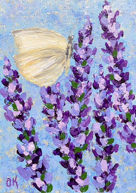 Lavender with butterfly