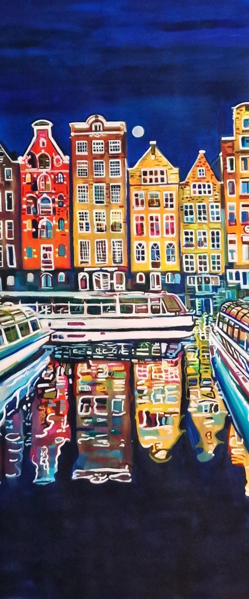 Amsterdam at Night , XXL by Alexandra Djokic