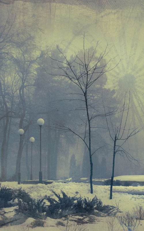 Winter in the summer park. by Valerix