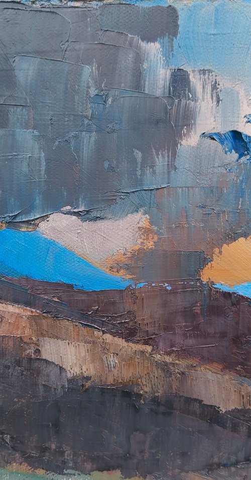 Landscape in the hills #4 by mahonart75