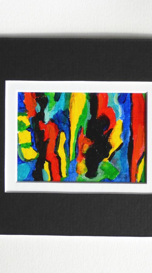 Abstract (ACEO with Mat) by Cristina Stefan