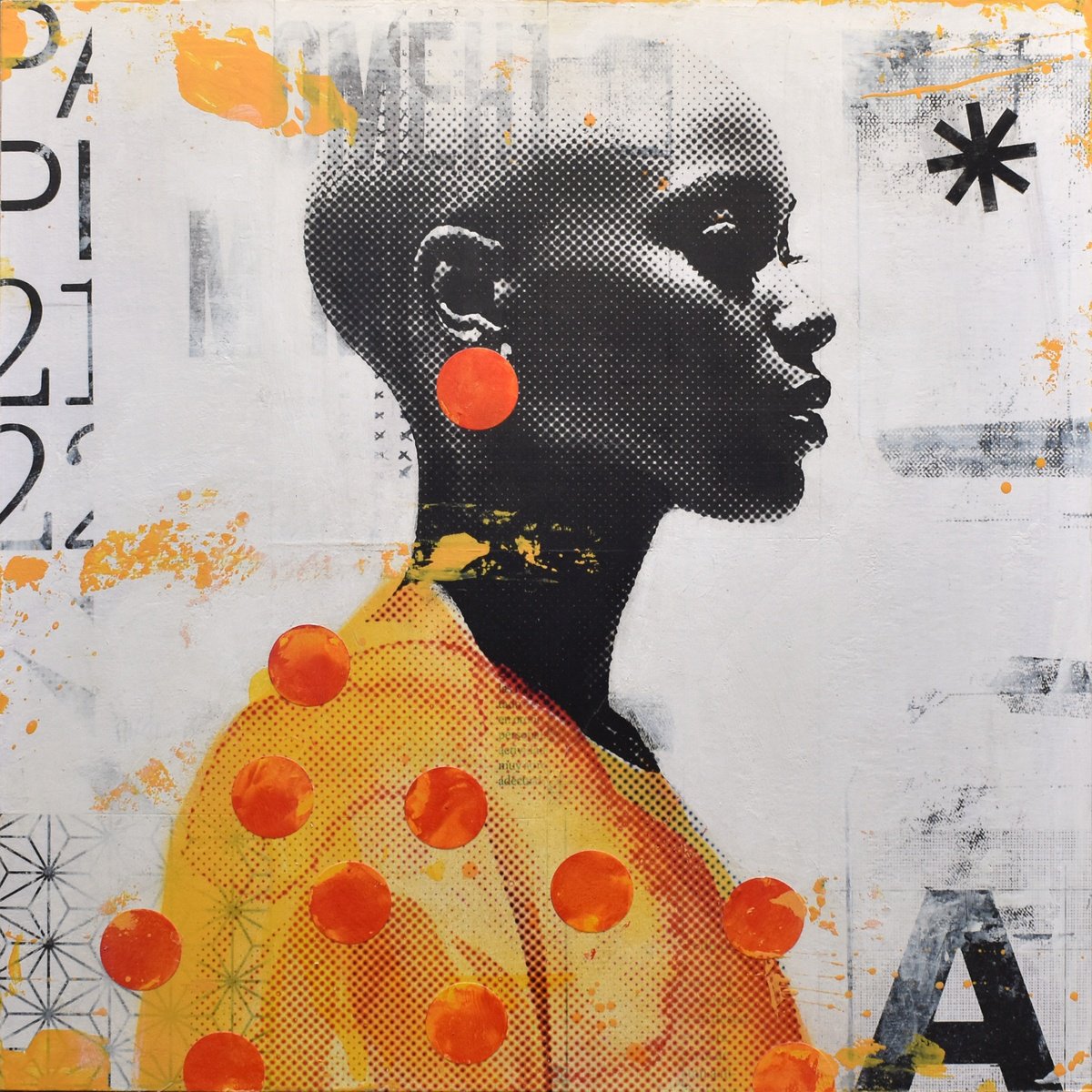 Urban And Pop Collage , 323_Africa By Manel Villalonga, 16 X 16, Artwork For Sale On Artfinder