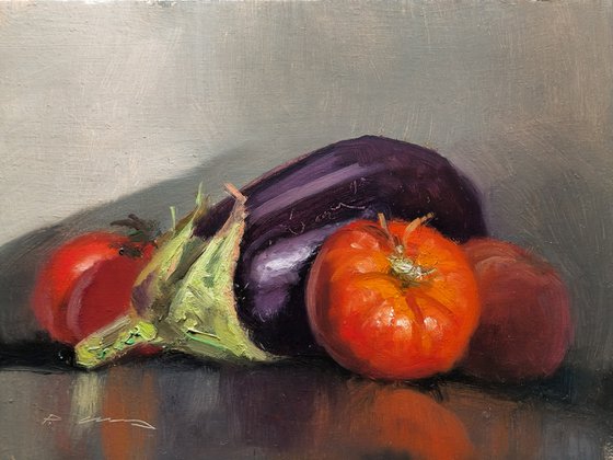 Tomatoes and Eggplant