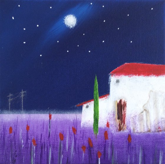 “Midnight In Provence” Miniature Size 15x15x2cm