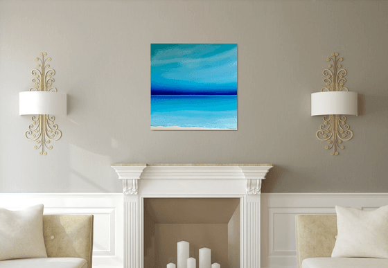 French Riviera and turquoise horizon