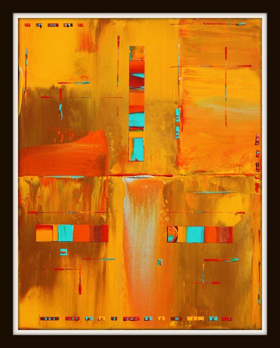 Abstract Orange Concept