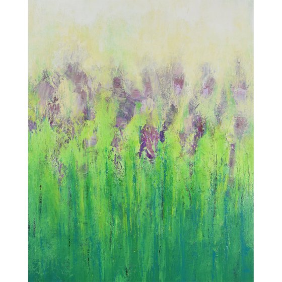 Lavender Blooms - Vibrant Colorful Abstract Flowers