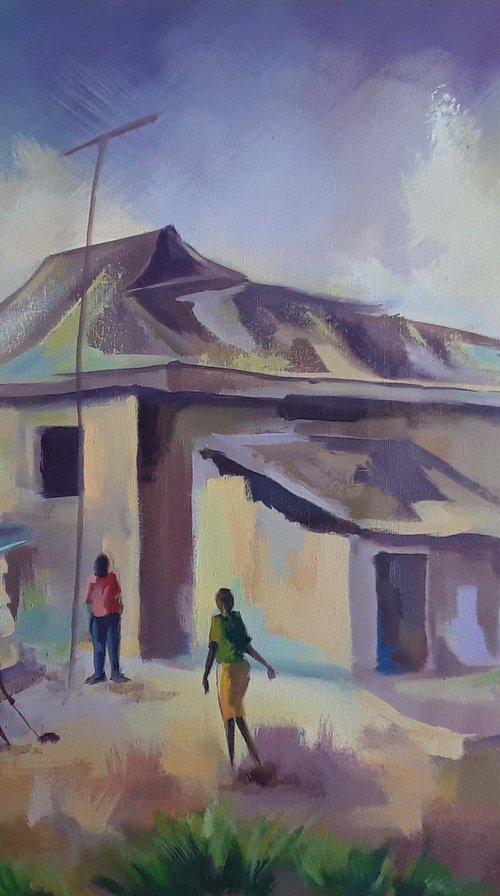 Village Rhythms, Children of the compound by Alex Mensah