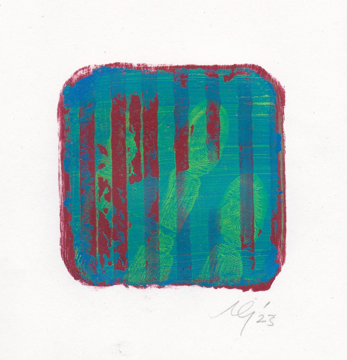 Organic Portrait Limited Edition Print By Adam Grose Ma Pgce, 6 X 8, I.d., Original Artwork