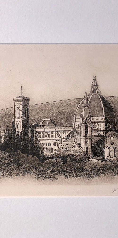 Florence, View from the Garden by REVAZ TCHEISHVILI