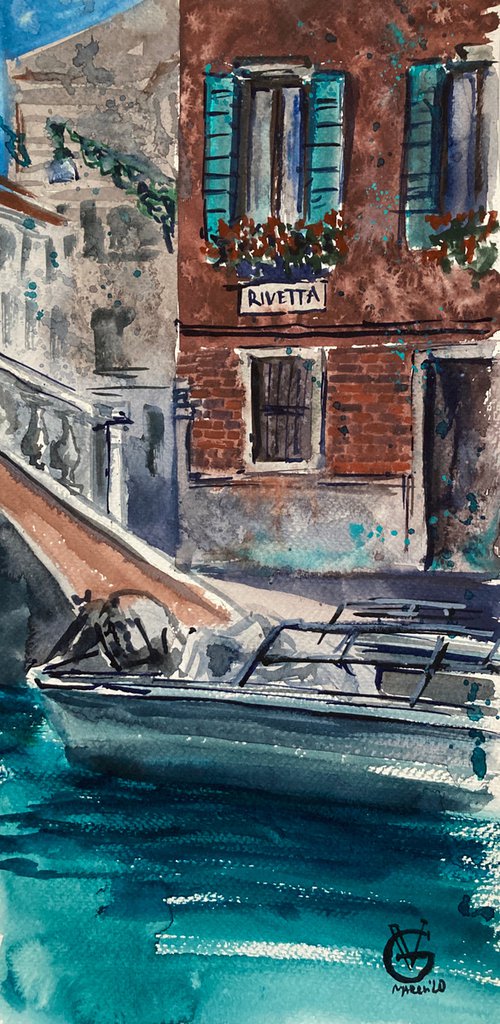 Venetian Canal 1 by Valeria Golovenkina