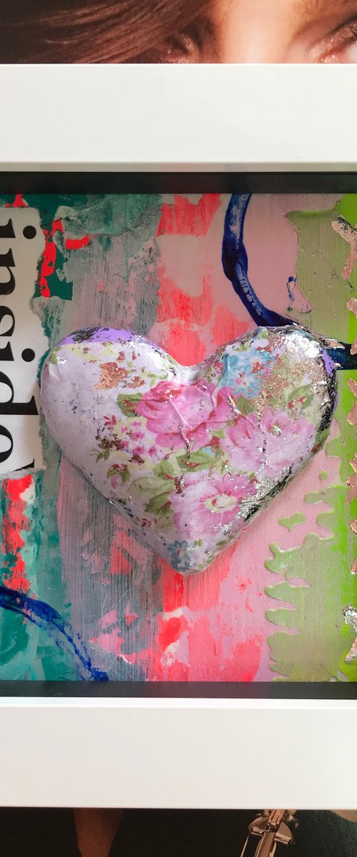 Mini Love No1 - Abstract Heart in Box by Hernan Reinoso
