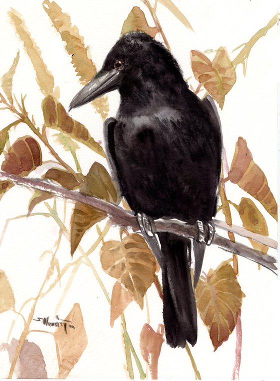 Crow in the Fall