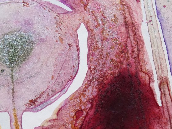 Flowers in August - abstract watercolor