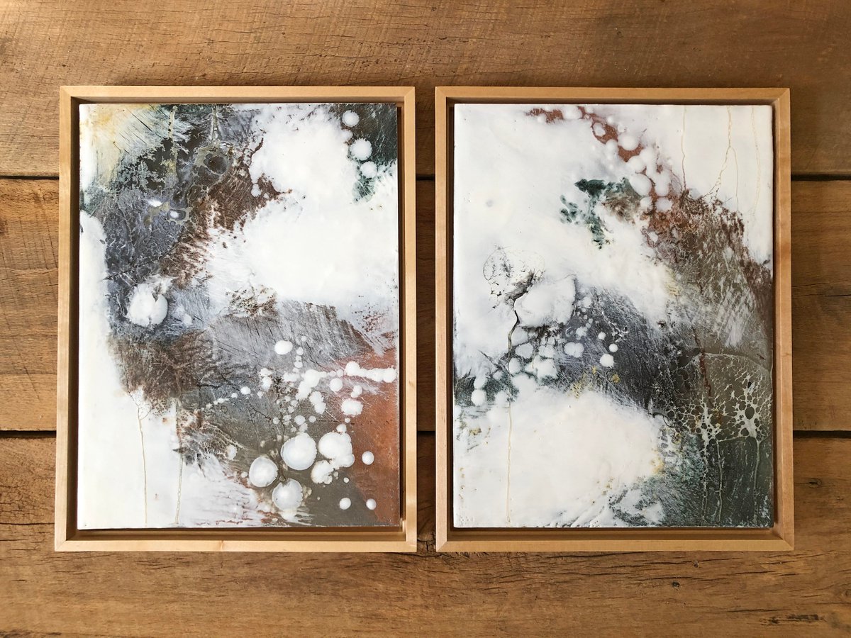 Those Beauteous Things - diptych by Tamara Lepianka