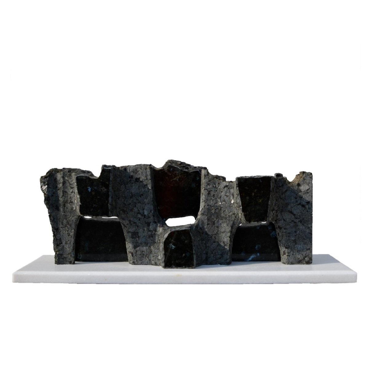 Expressive Abstract Stone Sculpture By Ognyan Chitakov, 22 X 8", "Redemption", Original Artwork