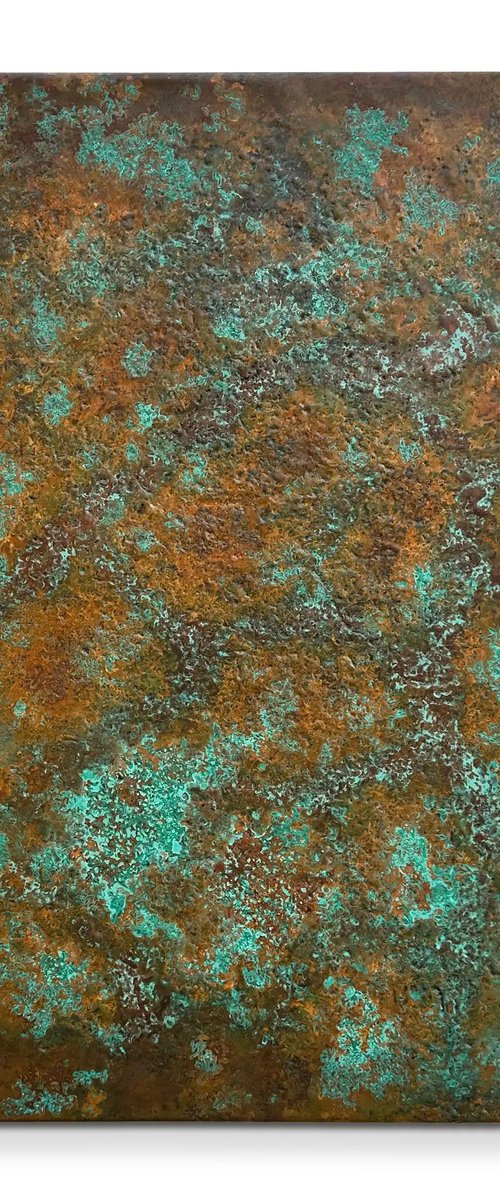 "Verdigris No. 1 " Copper Patina Wall Art by Jeremy Maronpot