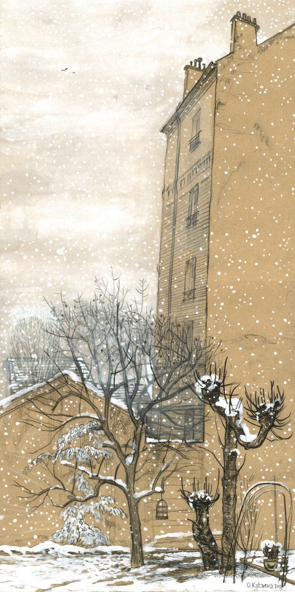 First Snow by Olga Kataeva-Rochford