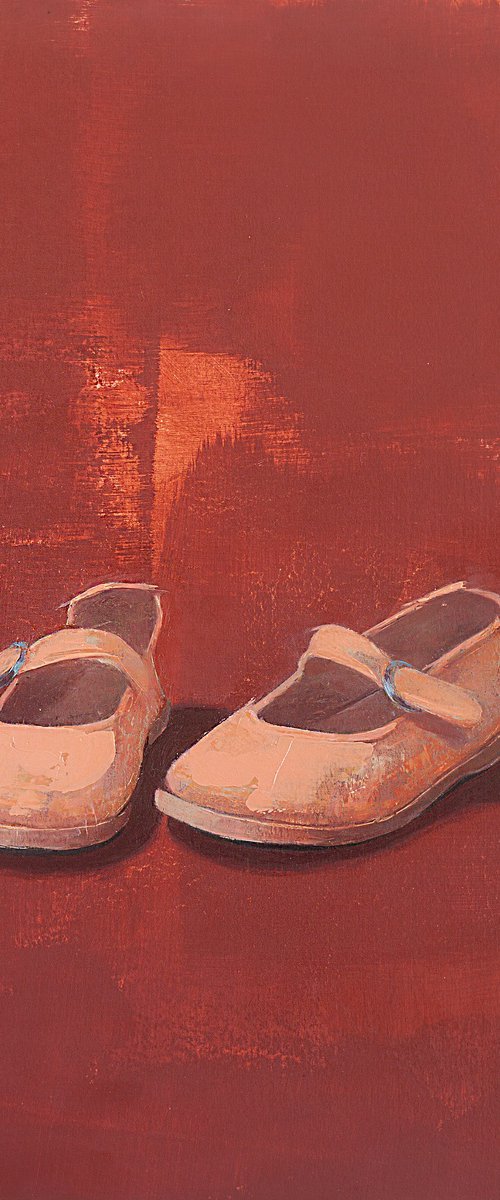 SOBRE FONDO ROJO by Tomasa  Martin